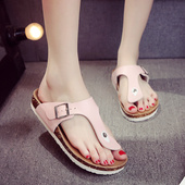 包邮 软木凉拖鞋 夏季 桑诺贝克 男女情侣沙滩鞋 亲子学生夹脚人字拖