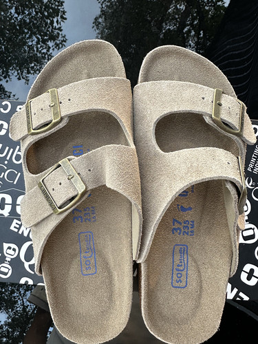 牛皮平底博肯鞋桑诺贝克