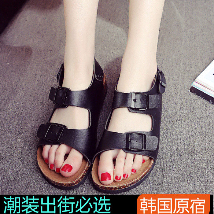 桑诺贝克包邮夏季韩版软木凉拖鞋情侣男女士防滑百搭平底学生沙滩在类目 女鞋, 凉鞋中 - 来自Buy2taobao.com提供专业的淘宝代购服务