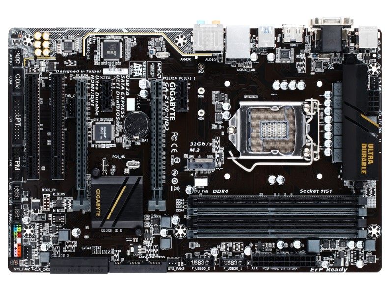 Gigabyte/技嘉 Z170-HD3 主板6代7代1151cpu ddr4内存 一年包换