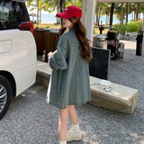 现货！复古软牛仔蓝衬衫+裙裤套装260-5050-P165K238，女装套装/套裙，芭图娜