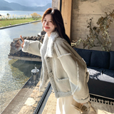 现货!浅蓝色皮毛一体复合短外套 B260-5355-P215K298,女装短外套,芭图娜, 现货!浅蓝色皮毛一体复合短外套 B260-5355-P215K298,女装短外套,芭图娜,