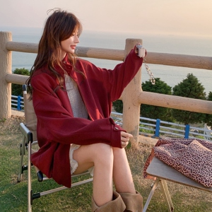 乌梅子酱设计款可脱卸袖子短外套女2025秋季新款潮酷炸街时尚夹克图片