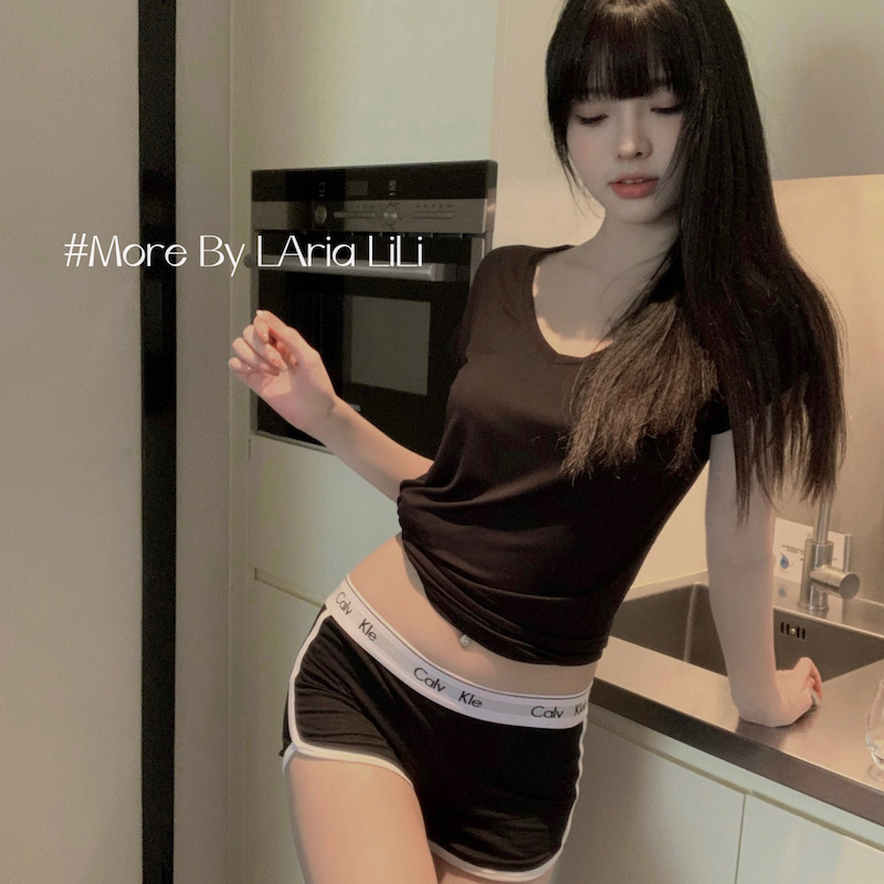 LAria*辣妹搭配品 莫代尔纯棉家居服短裤套装睡衣女性感夏天2024