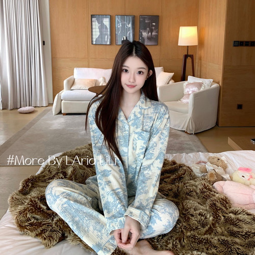 LAria罗曼花园 睡衣女秋款纯棉纱2026新款纯欲风秋季高级感家居服