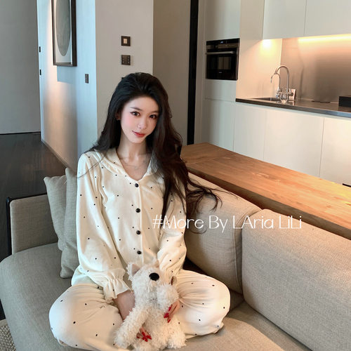 啵啵烤奶  海岛绒睡衣女秋冬款2026新款秋冬季加厚薄绒家居服套装