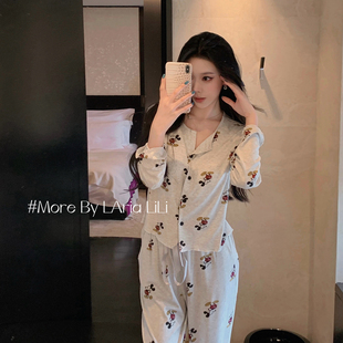 新款 睡衣女春秋款 2025纯欲风家居服 莫代尔性感秋季 LAria米奇套装