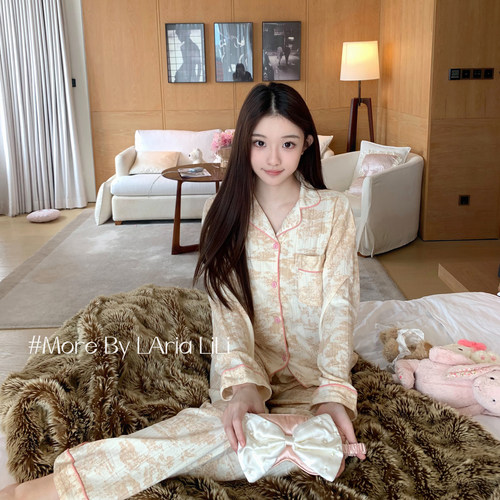 LAria罗曼花园 睡衣女纯棉纱纯欲风秋季2026新款高级感秋款家居服