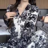 LAria 拜托大小姐 秋冬加绒睡衣女性感高级海岛绒柔软显瘦家居服