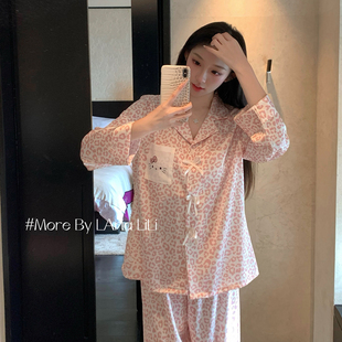 秋季 2025新款 纯欲风家居服 冰丝性感睡衣女春秋款 LAria小猫口袋