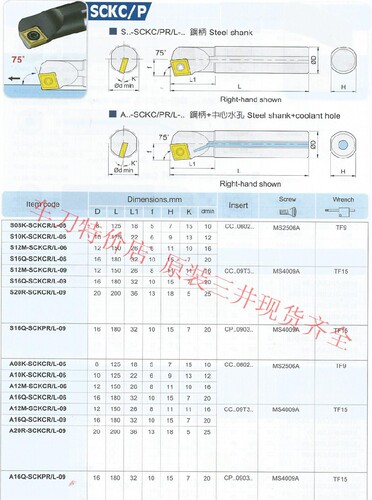 三支包邮原装三井车刀杆S08K-SCKCR/L-06现货库存齐全，拍前询价