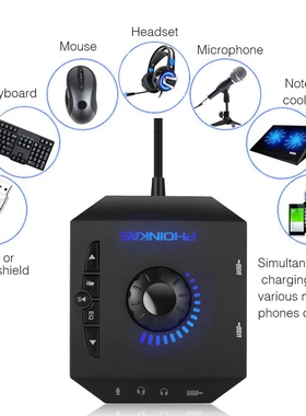 headphones micphone headset Sound Card USB Audio Adapter