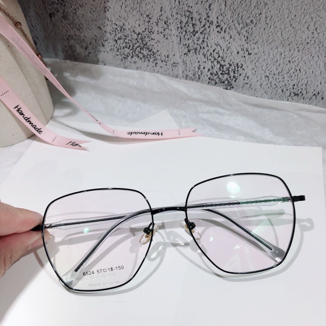 加大码155mm近视平光显脸眼镜架