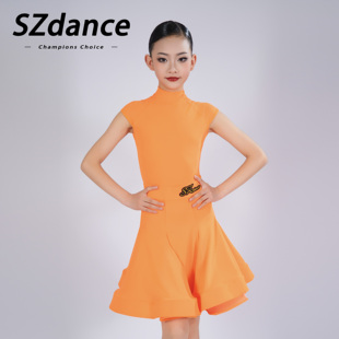 SZDANCE拉丁舞服新款 女童专业演出比赛服国标舞蹈规定B002A3409