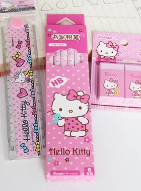 广博HelloKitty哈喽KT书写铅笔 5盒 60支 HB学生铅笔A1-496