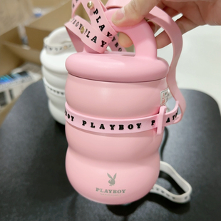 花花公子女士保温杯316不锈钢420ml 609 粉色一个B1