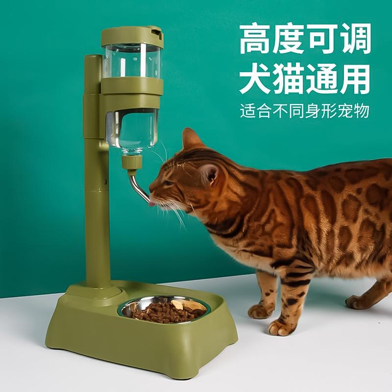 宠物狗狗喝水器不湿嘴饮水机自动喂水器挂式悬挂食碗猫咪滚珠水壶
