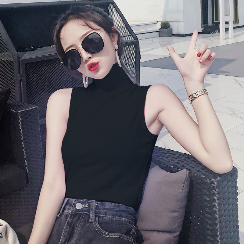 加绒短款小背心女外穿高领半高领棉内搭打底无袖t恤心机上衣坎肩,女装/女士精品,背心吊带,淘宝优惠券,粉丝福利购,淘宝优惠卷