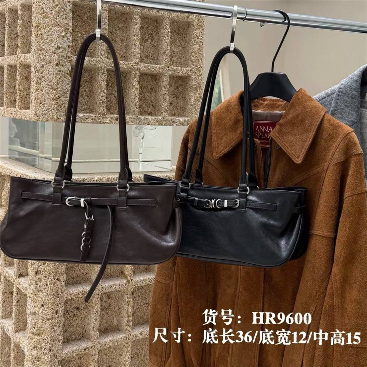 2026新品真皮通勤手提单肩腋下包