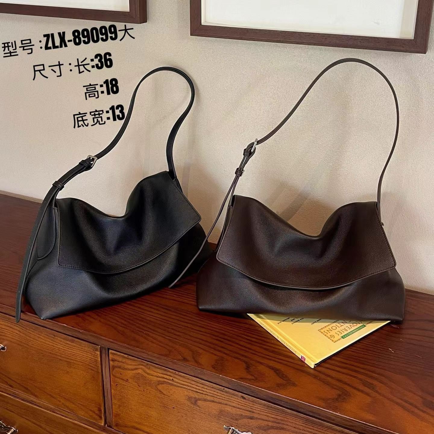 欧洲站真皮简约单肩斜挎包女