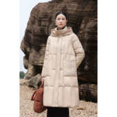 重工国风长款 羽绒服女士WB608 冬季 新款 思妈品牌严选 衣长105