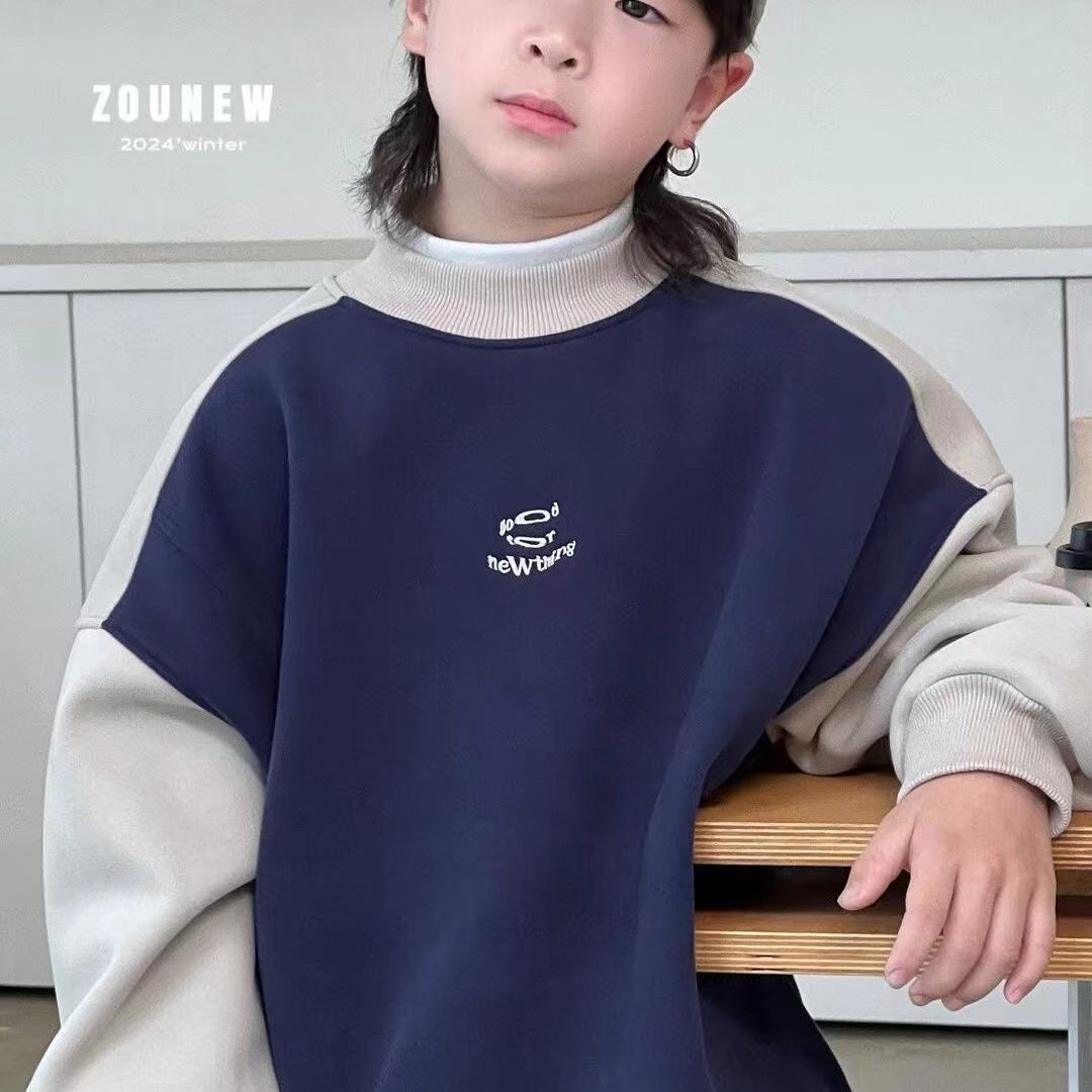 男童秋冬款圆领卫衣大儿童装