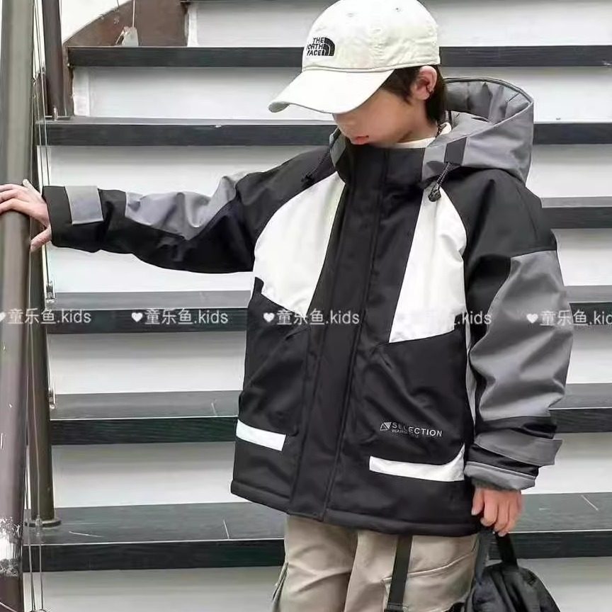 2024冬季新款男女中大童加厚保暖棉服外套8239