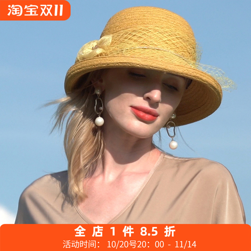 ee夏季新品原创拉菲出游遮阳草帽