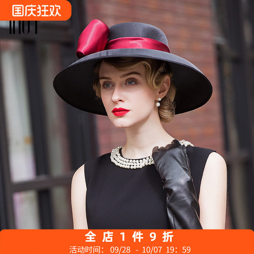 宴会大檐EE礼帽女欧美时尚春季