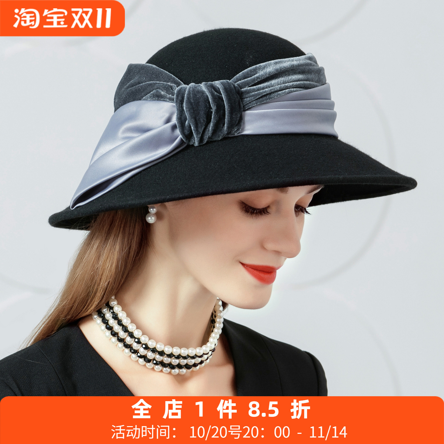 休闲呢子帽EE羊毛时尚秋冬