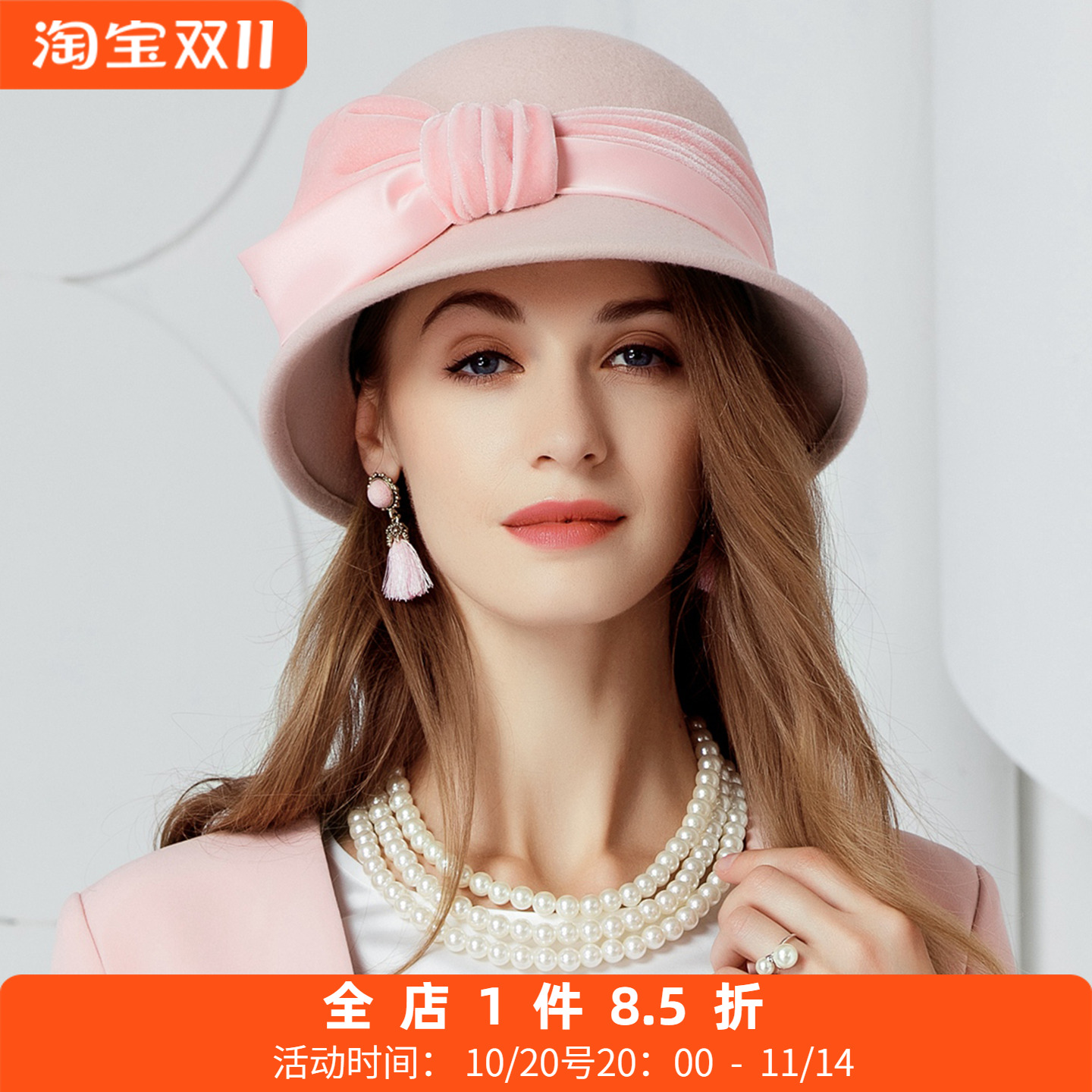 羊毛冬季休闲风百搭韩版呢子帽