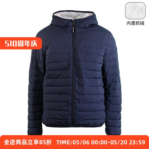 CK卡尔文克莱恩冬季连帽百搭棉服