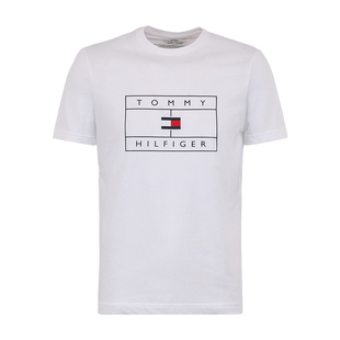 TOMMY HILFIGER汤米希尔费格男士时尚字母夏新款短袖T恤潮流半袖