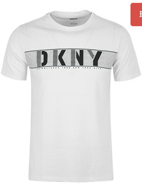 【瑕疵】DKNY唐可娜儿男士夏季字母LOGO短袖T恤休闲圆领半袖男装