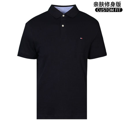 Tommy Hilfiger汤米希尔费格男(CUSTOM FIT款)休闲短袖POLO衫现货