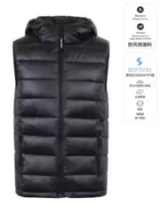 Calvin Klein CK men's vest hooded autumn and winter vest casual sleeveless top men's clothing