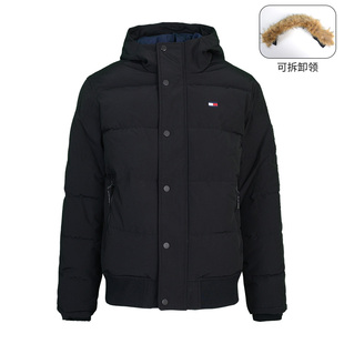 加厚男装 Tommy 新款 连帽棉服外套拉链棉衣冬季 Hilfiger汤米男士