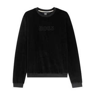 HUGO BOSS雨果博斯圆领套头男款卫衣秋冬新款长袖休闲舒适外套