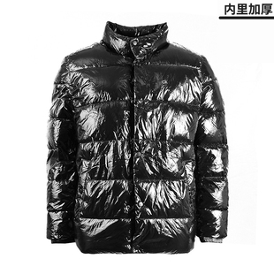 休闲保暖棉服纯色亮面立领加厚外套 CK凯文克莱男士 Calvin Klein