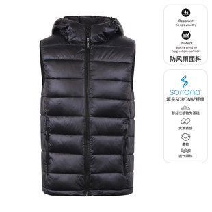 上衣男装 CALVIN KLEIN卡尔文克莱恩CK男马甲连帽秋冬马夹休闲无袖