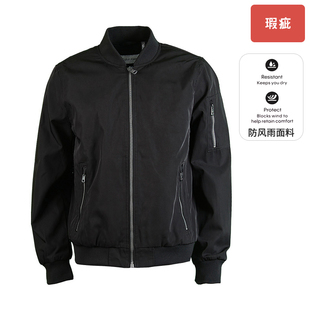 Calvin Klein卡尔文克莱恩CK男款 防风雨外套飞行员夹克 瑕疵