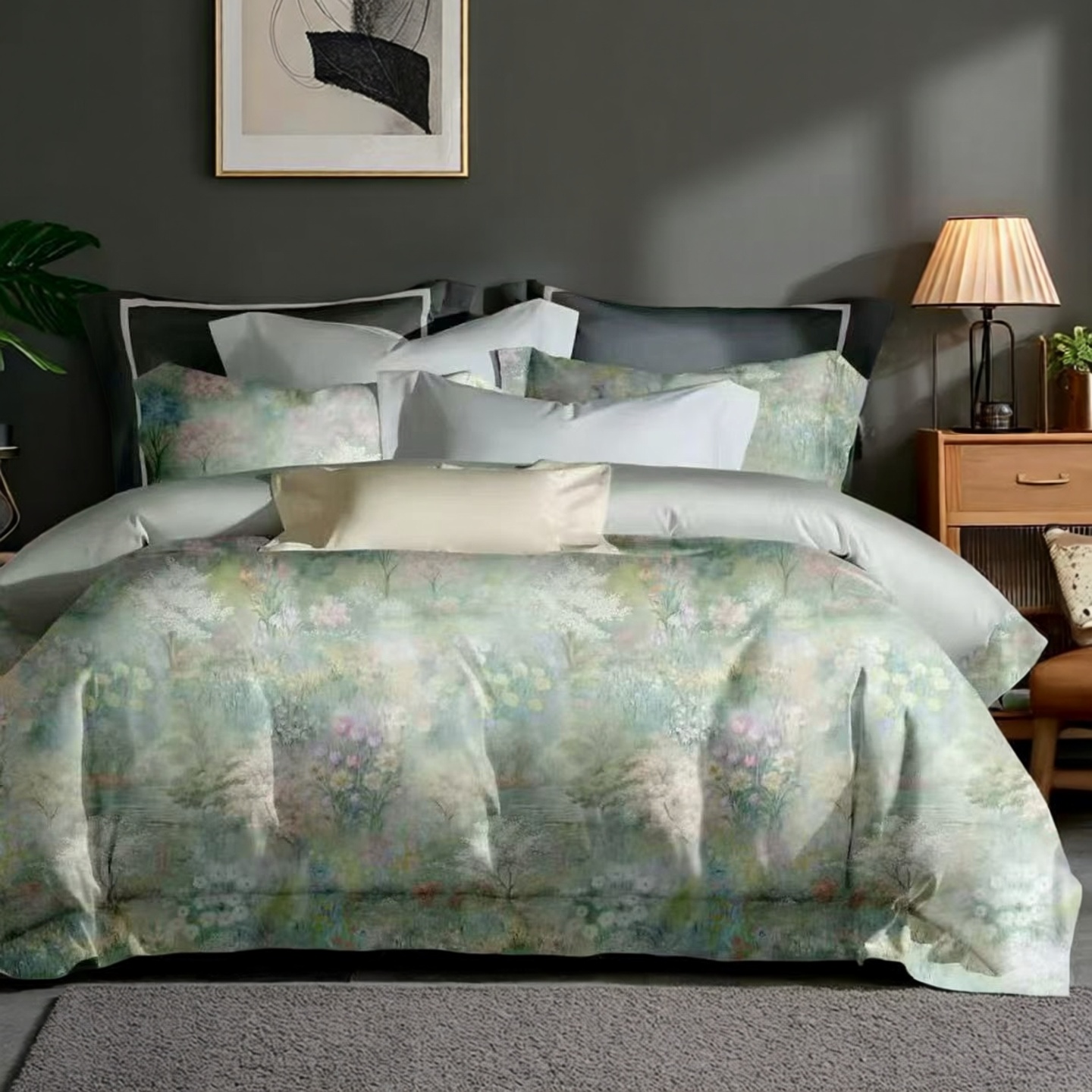 25年新款超柔全棉超细磨毛床单四件套双人1.8米保暖冬季纯棉被套