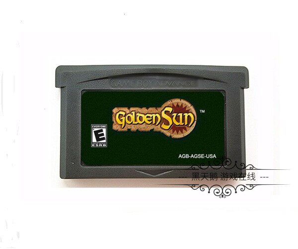 gba游戏卡带 黄金太阳-开启的封印 golden sun 英文 芯片记忆