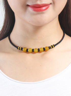 夏季玛瑙锁骨链颈部挡刀项链