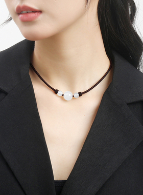 逸水红颜玛瑙女百搭项链