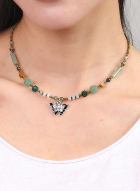 逸水红颜东陵玉女项链锁骨链