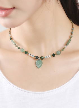 逸水红颜东陵玉女百搭项链锁骨链