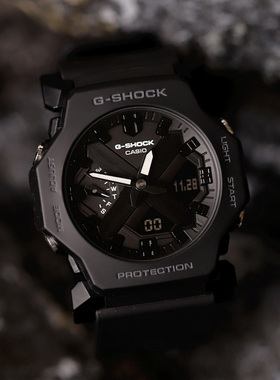 新款卡西欧G-SHOCK运动手表男女休闲时尚极简轻薄款GA-2300-1A/8A