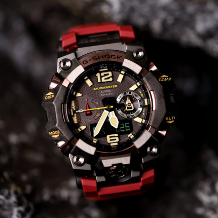 卡西欧三代大泥王G-SHOCK电波太阳能蓝牙运动表GWG-B1000-1A4/EC