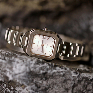 新款卡西欧手表方形太阳能蓝宝石防水指针休闲女表SHS-4528D-7A